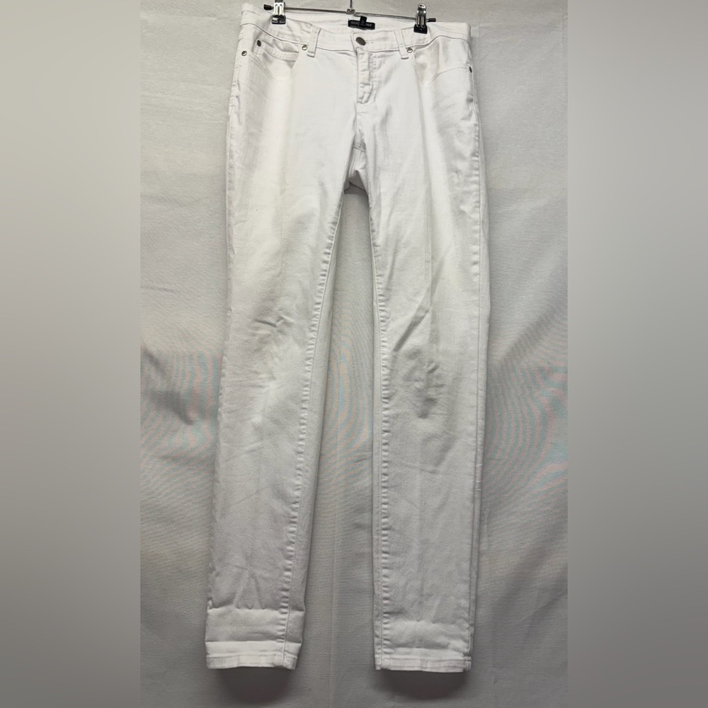 Eileen Fisher White Organic Cotton Denim Slim Jean size 6